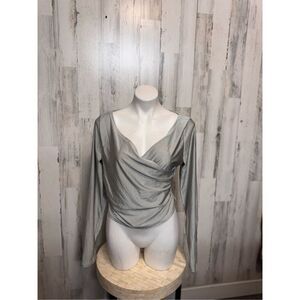 Silver blouse size XXL